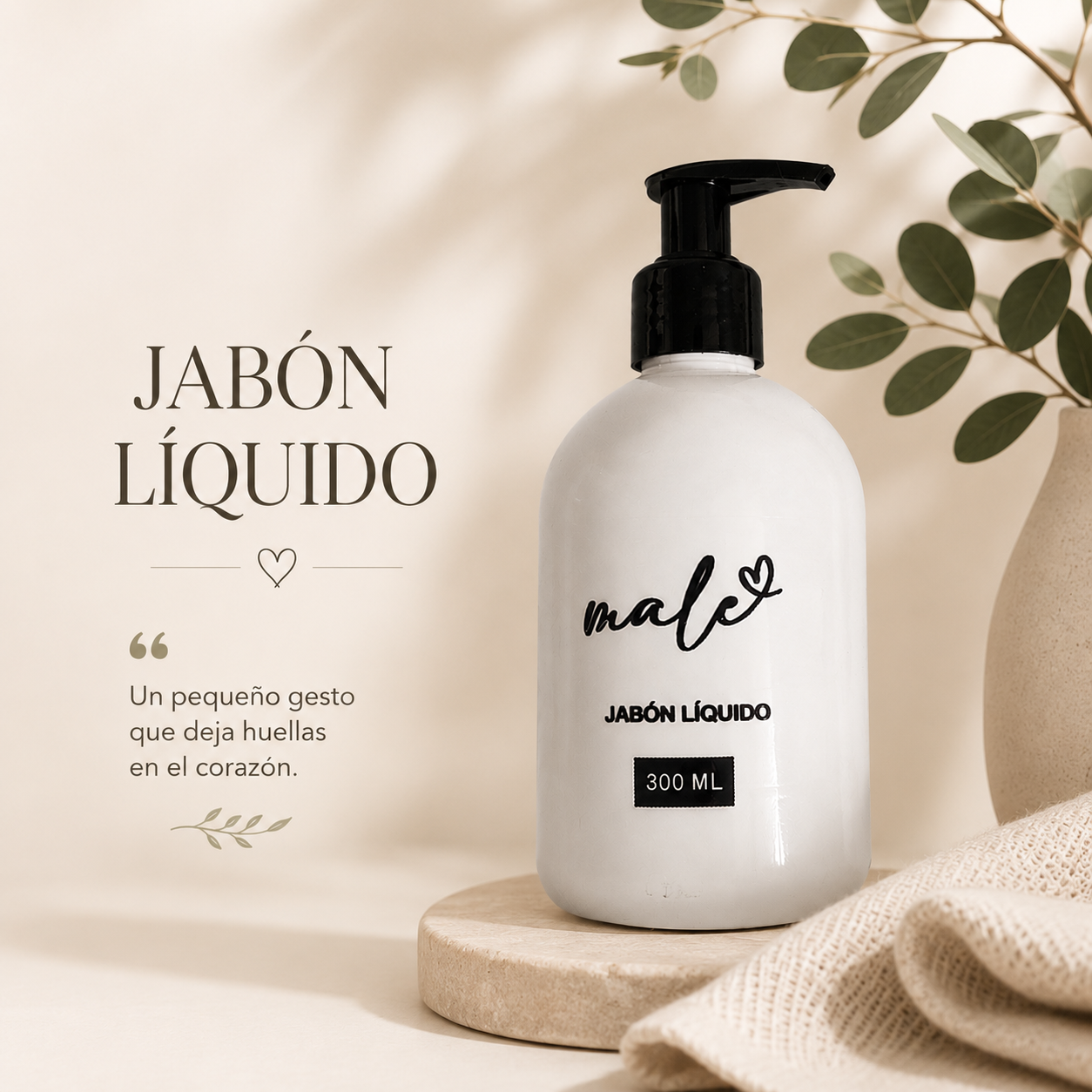 Jabón líquido male 300ml